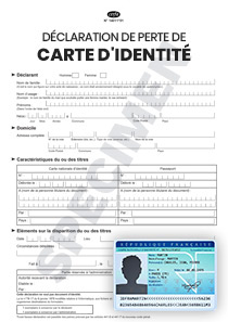 Déclaration de Perte ou Vol Carte d'identité (Cerfa 14011-01)